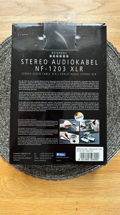 Inakustik Referenz NF-1203 XLR 1m