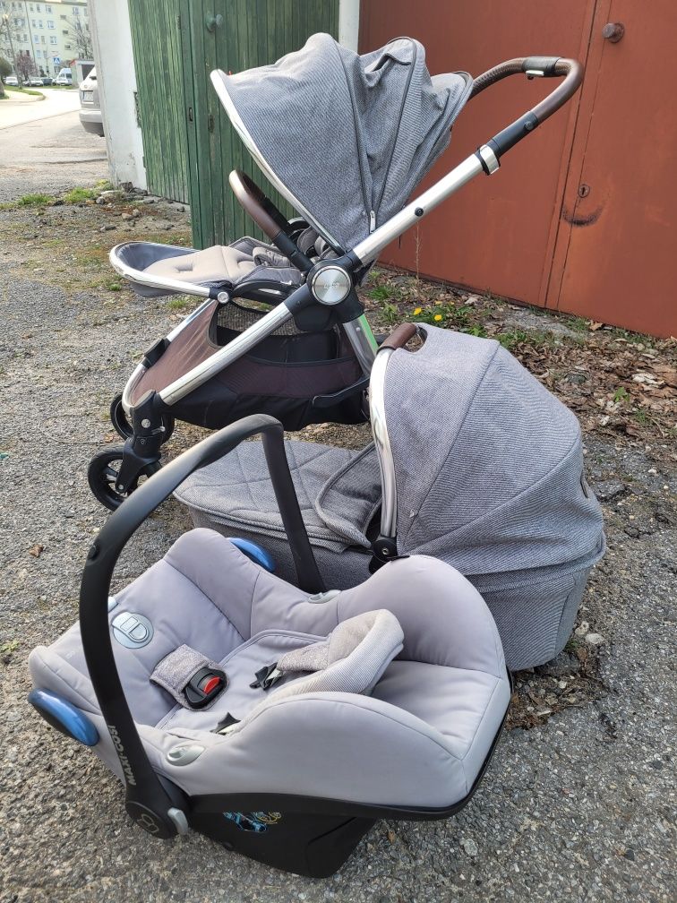 Wózek 3w1 Mamas & Papas Ocarro i fotelik Maxi Cosi cabriofix