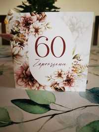 Zaproszenia na 60 urodziny