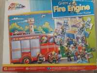 Duże puzzle Wóz strażacki Straż pożarna 45 elementów