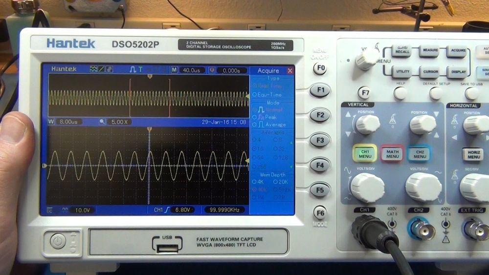 Осцилограф Hantek DSO5202P 200Mhz 1GSa/s