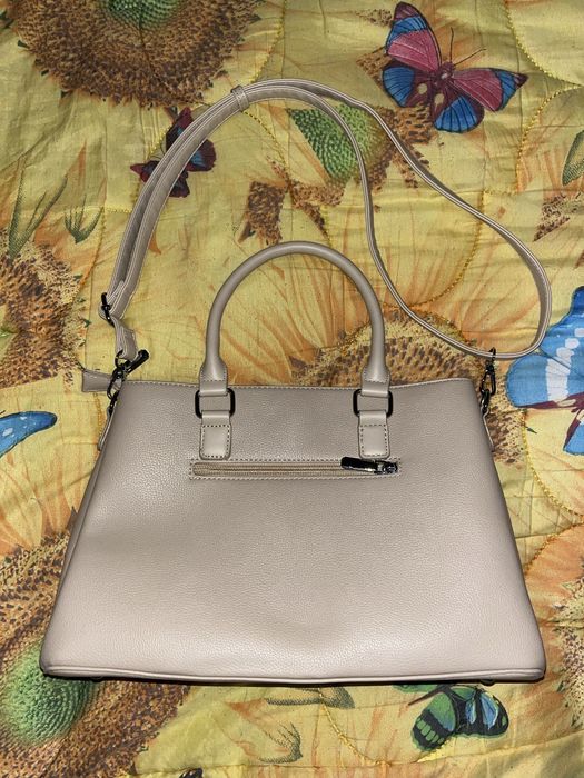 Бежева сумка-тоут