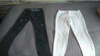 Straight jeans pretos rasgões e Jeggings brancas (preço unid)