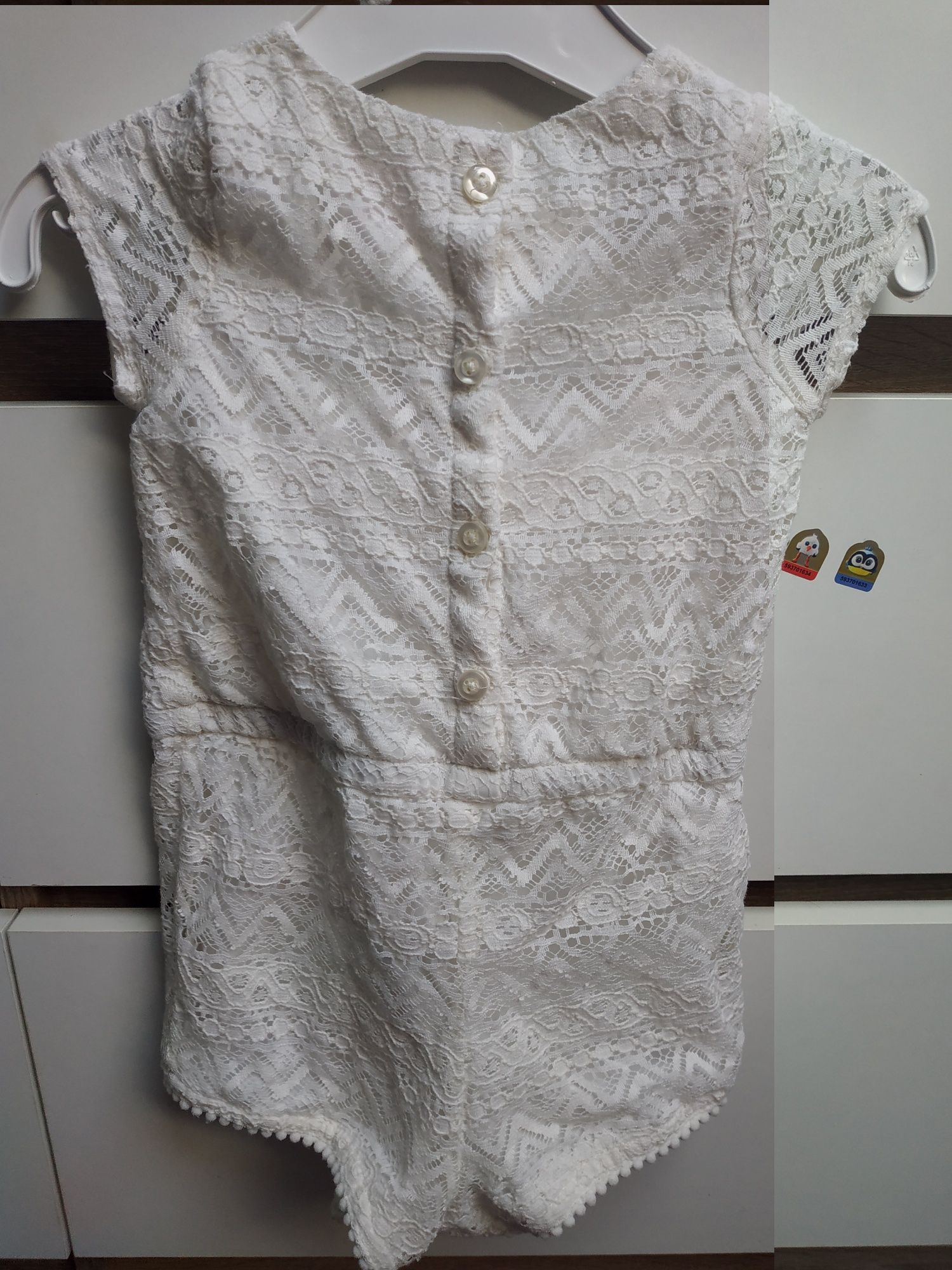 Jednoczęściowy strój, koronkowy r.80
