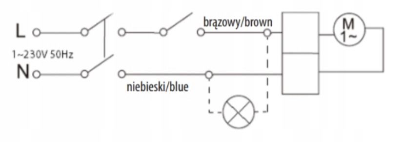 Wentylator łazienkowy kanałowy domowy 12W