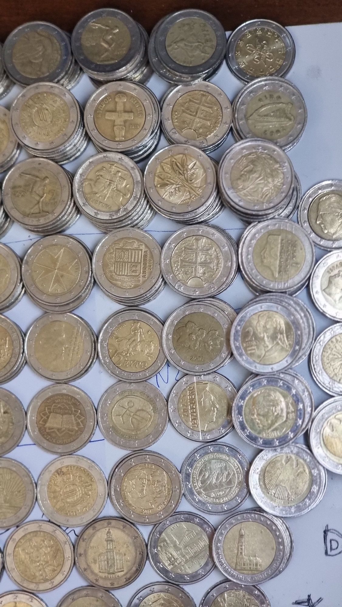 250 moedas de 2 euros
