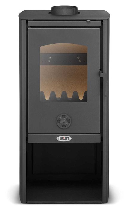 Piec kominek koza nowoczesny stalowy BLIST Polar 6,7 kW Outlet