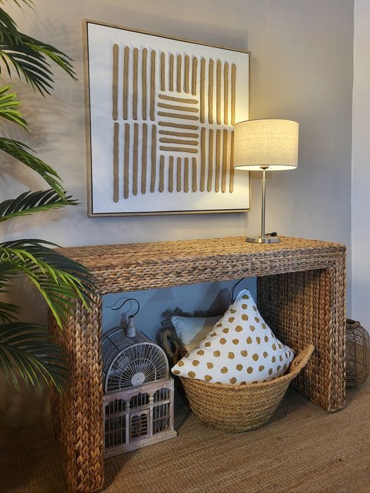 aparador, consola, mesa, rattan, palhinha, verga, rustico