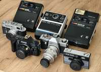 26 szt Aparatow Retro Vintage Minolta Canon Kodak