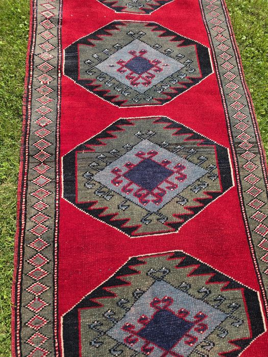 Yagcebedir Anatolia - Wspaniałe barwne rękodzieło Chodnik 80 x 382 cm