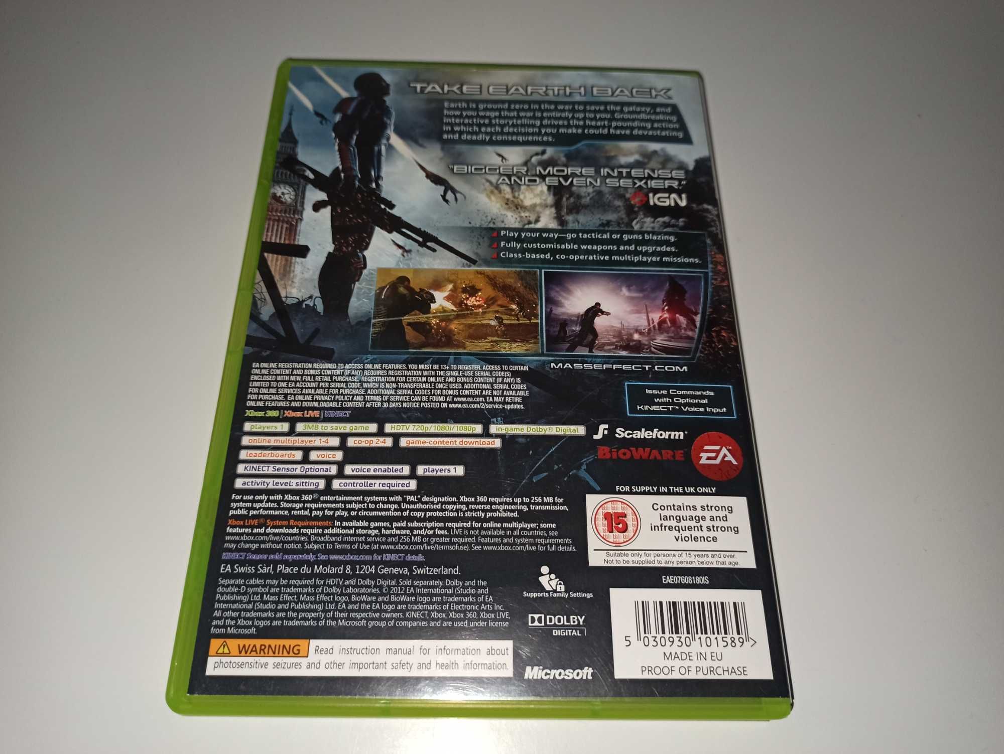 xbox 360 MASS EFFECT 3 kosmiczny RPG z fabułą