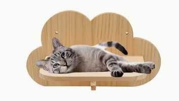 Półka schodek dla kota wspinaczka, zabawa meble dla kota 30x22 cm