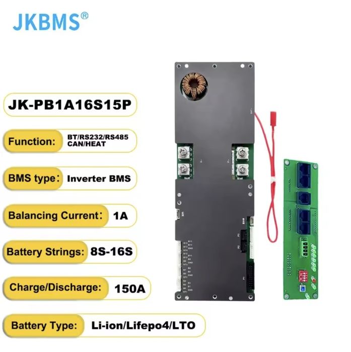 BMS jk-pb1a16s15p v19 з активним балансуванням 8S-16S (24-48В)