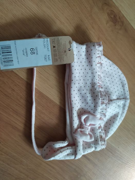 NOWA czapka czapeczka dla niemowlęcia rozm 68