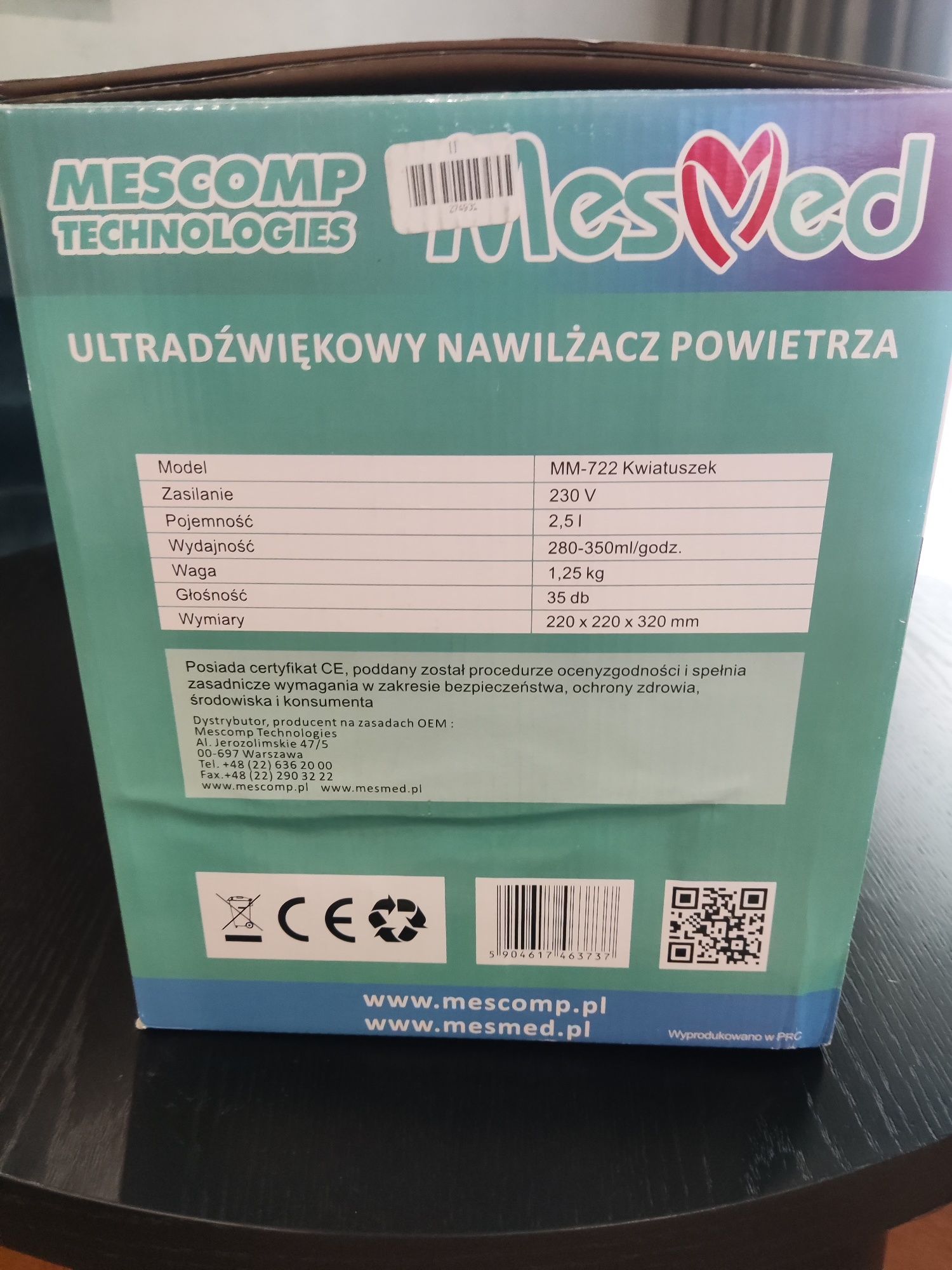 Nawilżacz powietrza dla dzieci