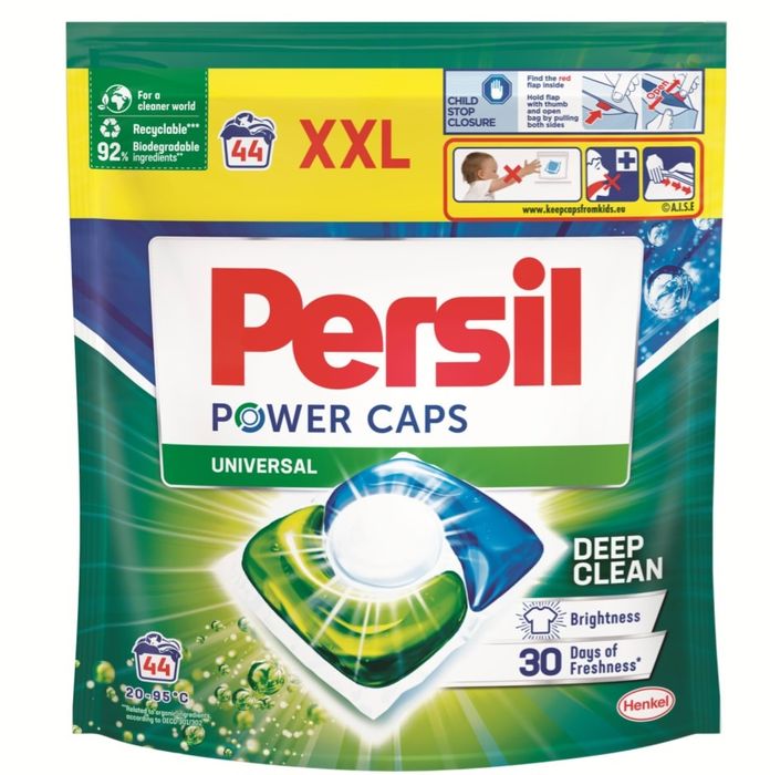 Капсулы для стирки Persil Power Caps Universal 44шт. Для цветных и бел