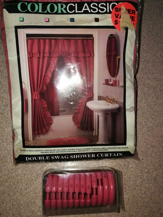 Nowa Zasłona / Firana na wannę podwójna unikatowy wzór