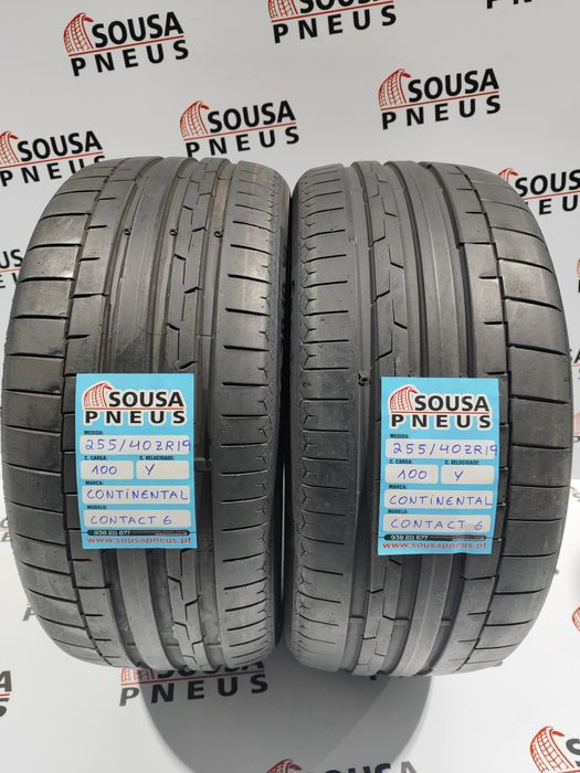 2 pneus semi novos 255-40R19 100 y Continental - Oferta dos Portes