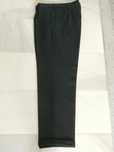 Garnitur męski czarny, rozmiar 182 cm w prążki.