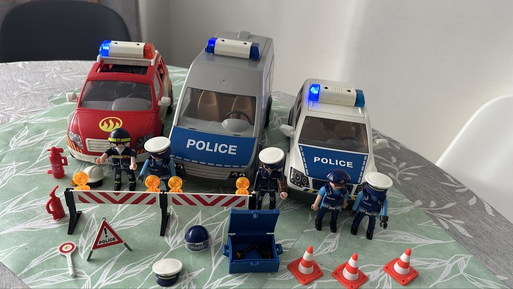 Playmobil straż pożarna i policja