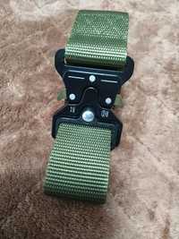 Ремінь тактичний Assault Belt із металевою пряжкою 110 см Зелений