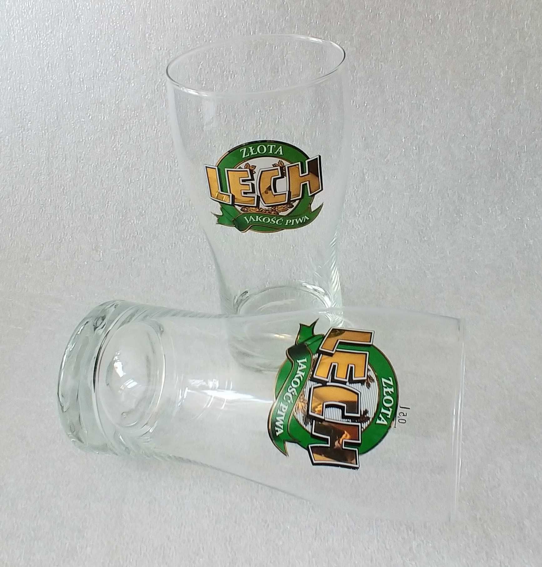 Szklanka do piwa LECH - Złota jakość piwa - 0,5 l. - 2 szt.