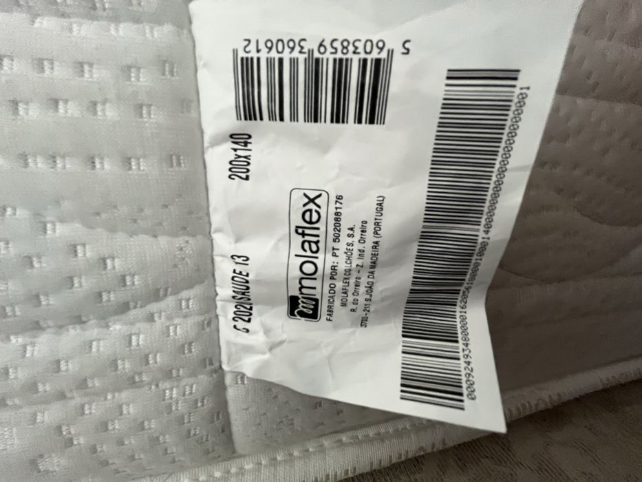 Colchão Molaflex 1,40 x 2,00 mt