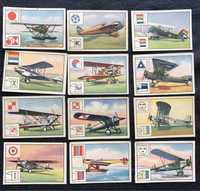 Старинные вкладыши 1930 годы карточки самолеты солдаты  разных эпох