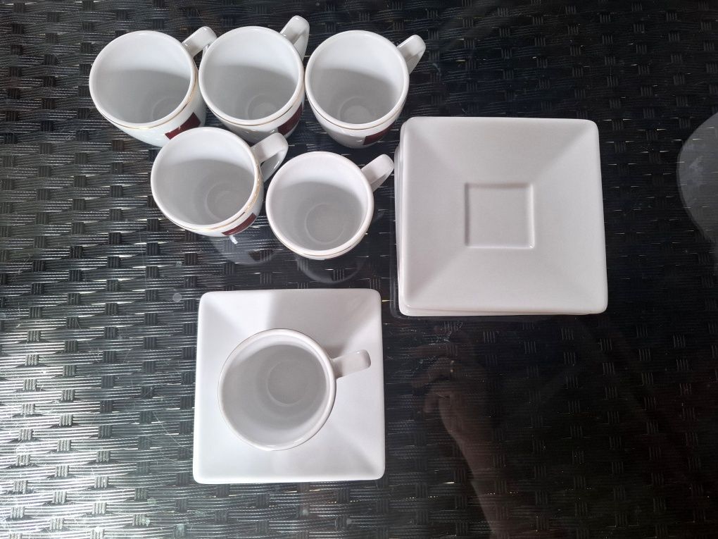 Zestaw do espresso Mk Cafe filiżanka podstawek 6sztuk