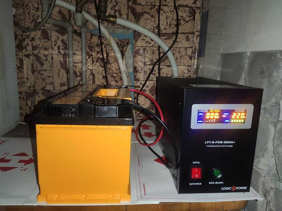 ДБЖ безперебійник для котла 350Вт + EFB акумулятор 12V/110Ah