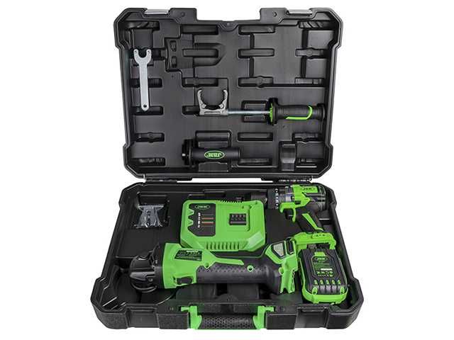 Kit Rebarbadora 125 + Berbequim Percussão 20V 1x4Ah | JBM 60053C