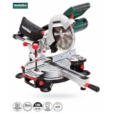 Pilarka ukośnica 216mm 1500W Metabo kapówka