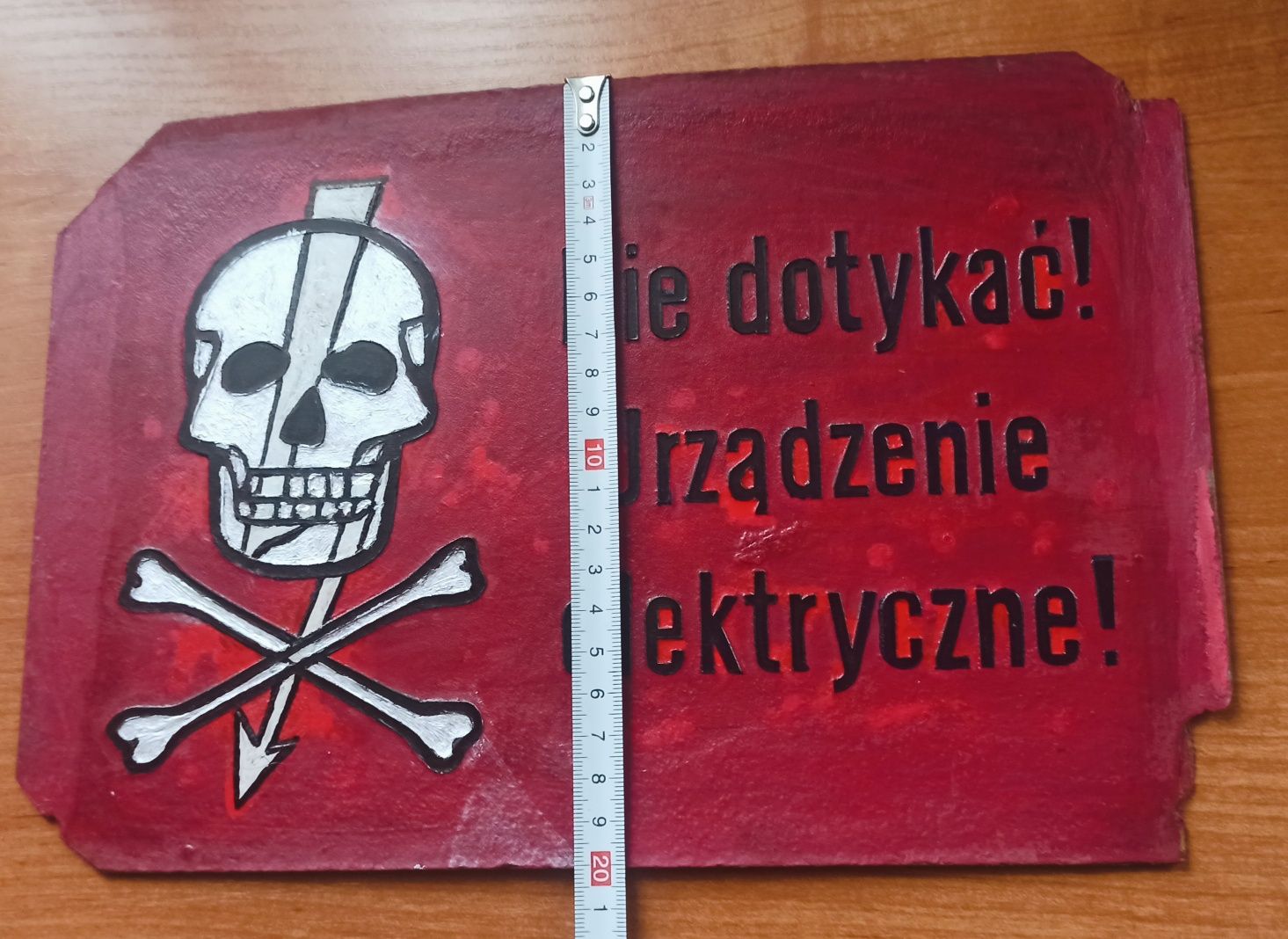 Na sprzedaż tabliczka ostrzegawcza