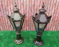 lampa ogrodowa oświetlenie kinkiet żeliwna gusseisen