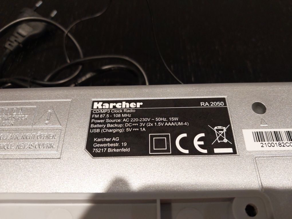 Radio Podwieszane Karcher Ra-2050 Aux Radio Pilot