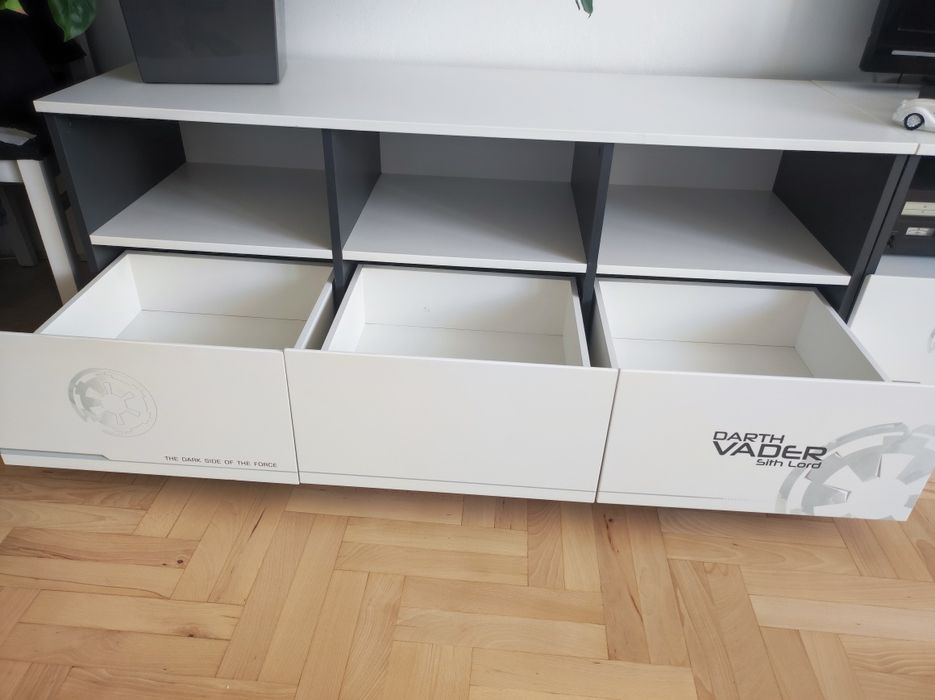 Meble młodzieżowe star wars RTV,  komoda,łóżko 120x200 Meblik regał ko