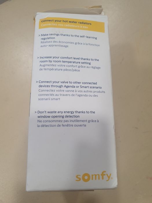 Válvula termostática conectada IO-SOMFY