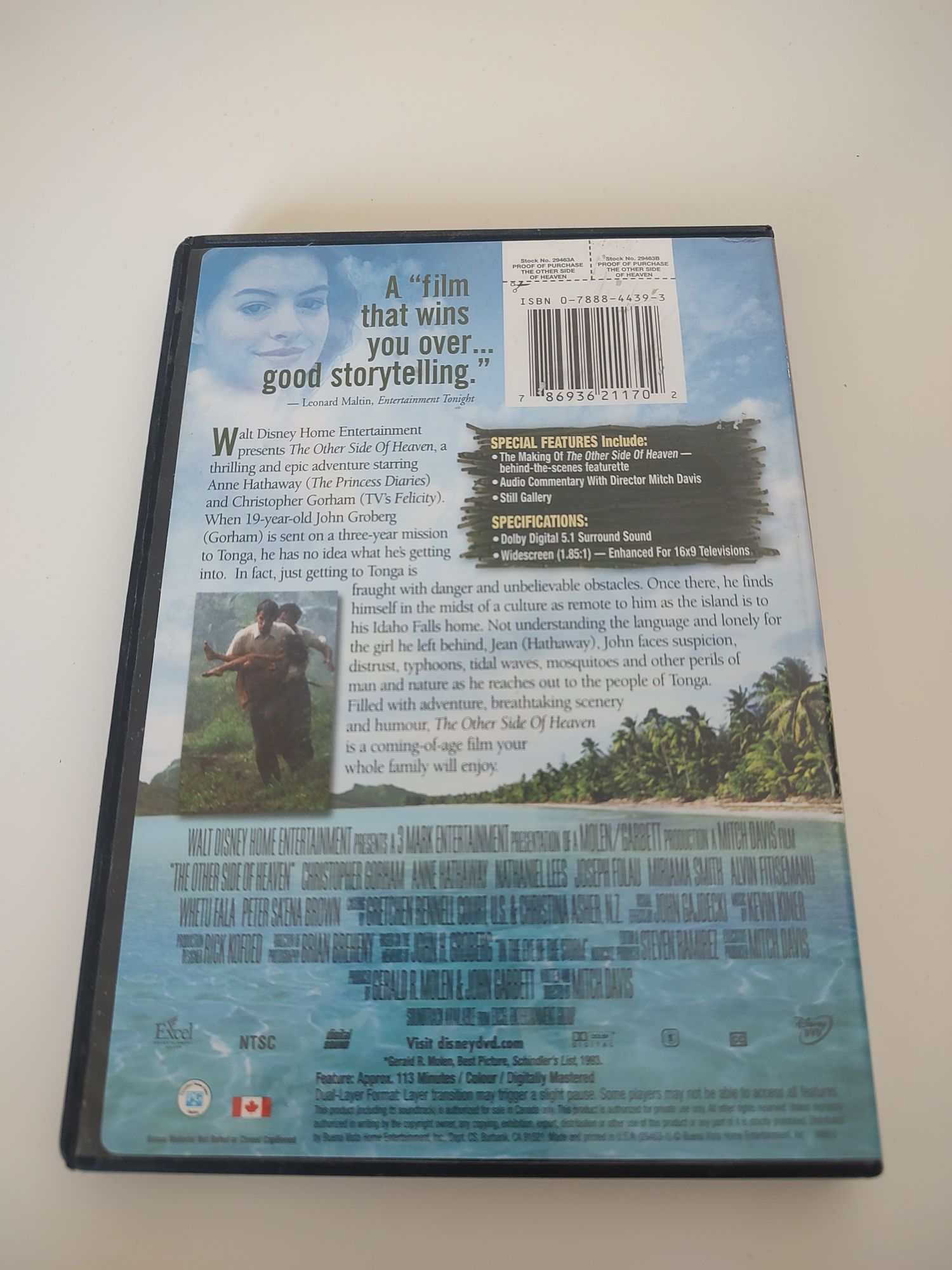 The other side of heaven, film na DVD wersja anglojęzyczna