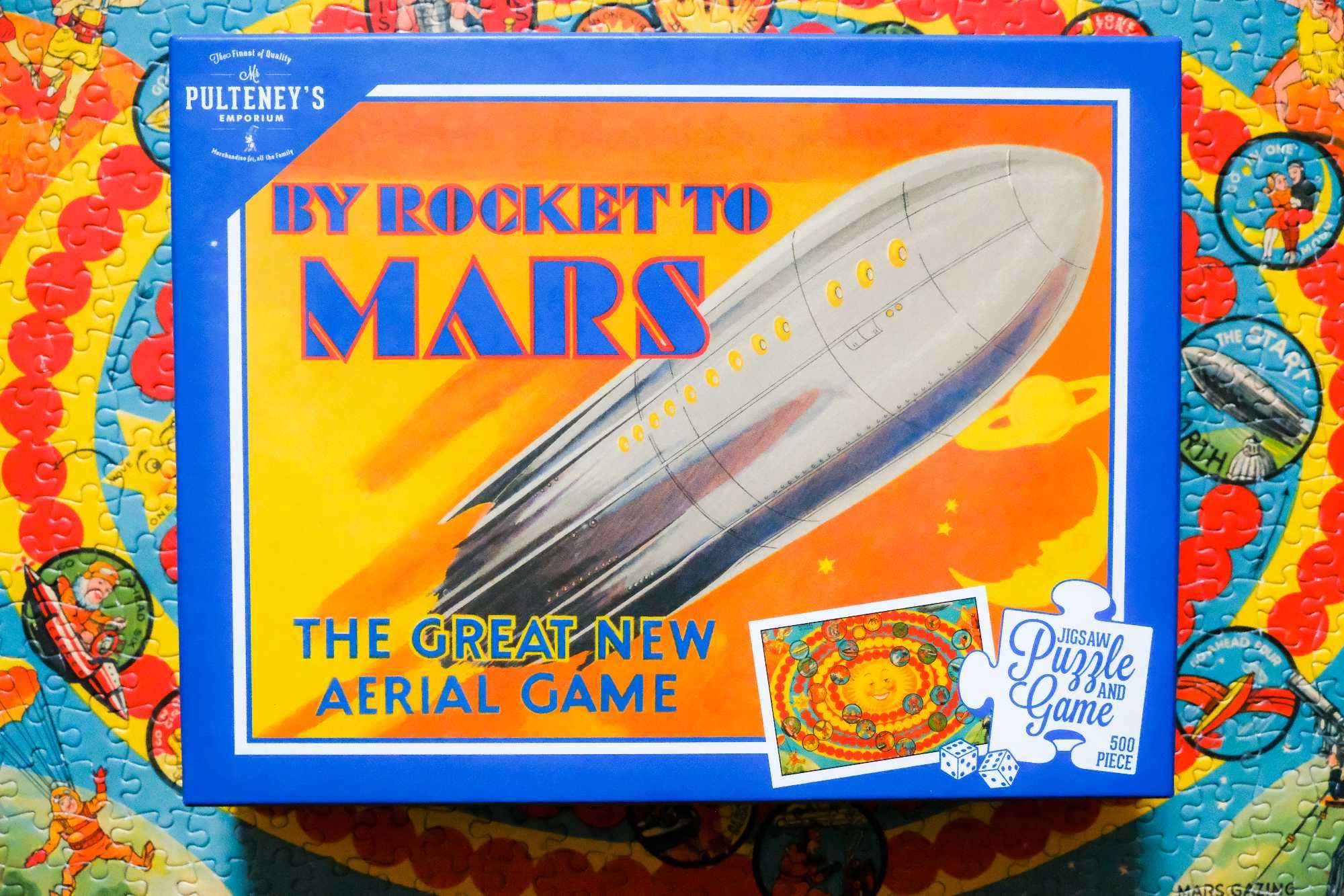 Puzzle i Gra w jednym By Rocket to Mars 500 el kompletne