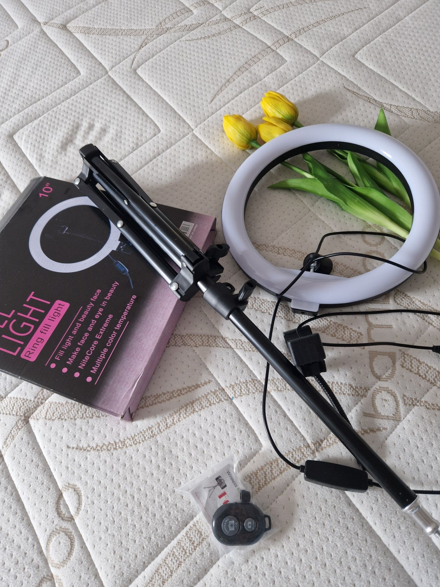 Lampa pierścieniowa led uv usb – idealna do selfie, zdjęć i nagrań
