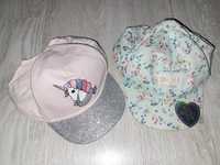 2 czapki na lato dla dziewczynki H&M 92/104 jednorozec