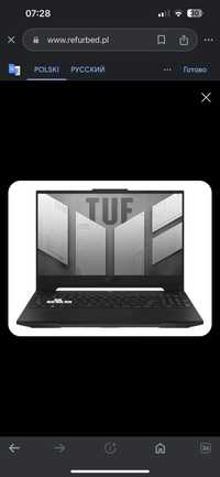Laptop ASUS TUF Dash F15 i7
16 512 GB RTX 3050 Ti
