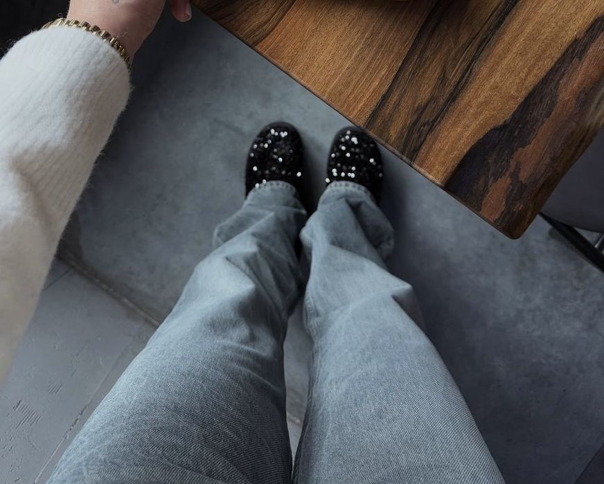 Джинсы зара новые серые