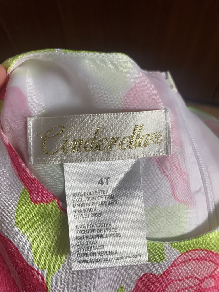 Sukienka Cinderella, rozmiar 4t, 104