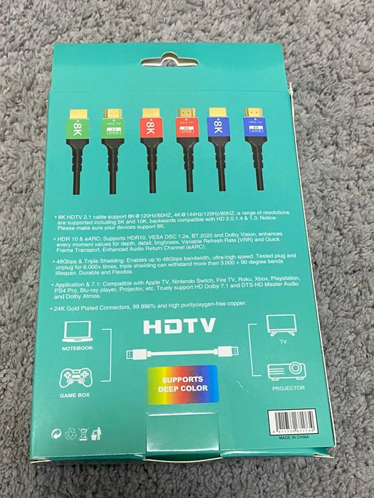 Кабель HDMI - HDMI v.2.1 8K  5 метрів
