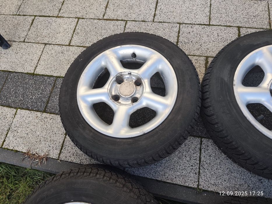 Koła Alu 14"Ford 4x108 Fiesta Ka Escort. + Opony zima Fulda 175/55 14