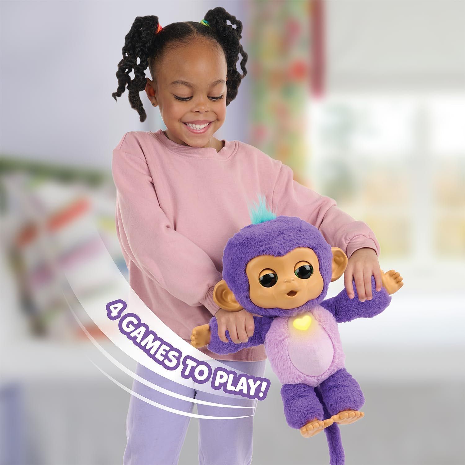 Интерактивная обезьянка Санни Fingerlings Care ‘n’ Cuddles Monkey