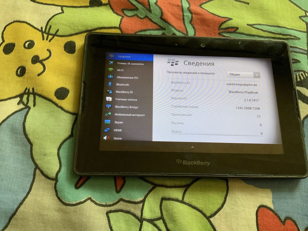 Интерактивная игрушка для детей, тетский планшет BlackBerry RDJ21WW