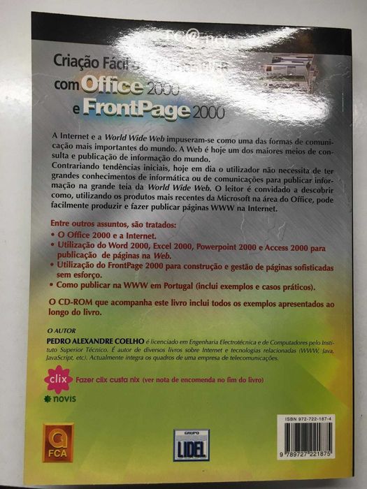 Livro - Criação Fácil de Páginas Web com Office e FrontPage 2000