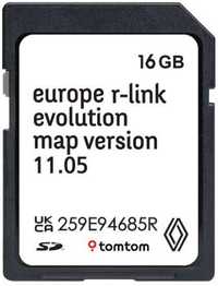Cartão GPS Renault e Smart Rlink, Megane zoe clio 2023/24 11.05